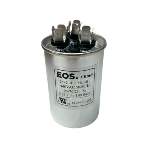 CAPACITOR DUPLO 25+2 MFD 440V EOS – D-150970